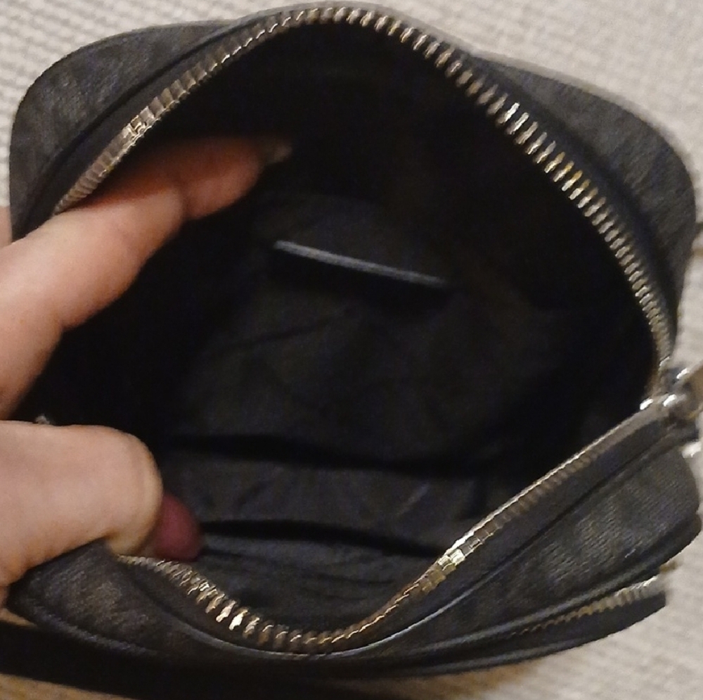 Michael Kors Gray and Black Messenger Bag - Picture 6 of 15